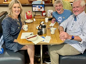 Rachel at local gathering