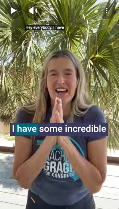 Rachel Grage ballot announcement video thumbnail
